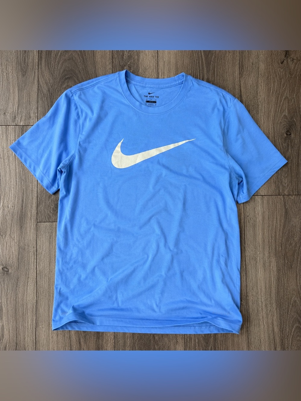 Nike Dri-FIT Boys XL Blue Athletic Tee Swoosh Short Sleeve Shirt